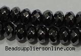 CHE103 15.5 inches 4*6mm faceted rondelle hematite beads wholesale