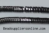 CHE927 15.5 inches 1*2*3mm oval hematite beads wholesale