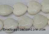 CHG62 15.5 inches 16*16mm heart shell beads wholesale