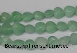 CHG90 15.5 inches 8*8mm faceted heart amazonite beads wholesale