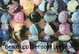 CIBS60 15 inches 18mm coin Agate gemstone beads wholesale