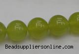 CKA206 15.5 inches 14mm round Korean jade gemstone beads