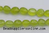 CKA215 15.5 inches 6*8mm nuggets Korean jade gemstone beads