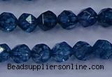 CKC711 15.5 inches 6mm faceted nuggets imitation kyanite beads