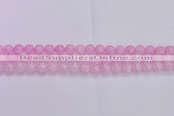 CKQ304 15.5 inches 12mm round dyed crackle quartz beads wholesale