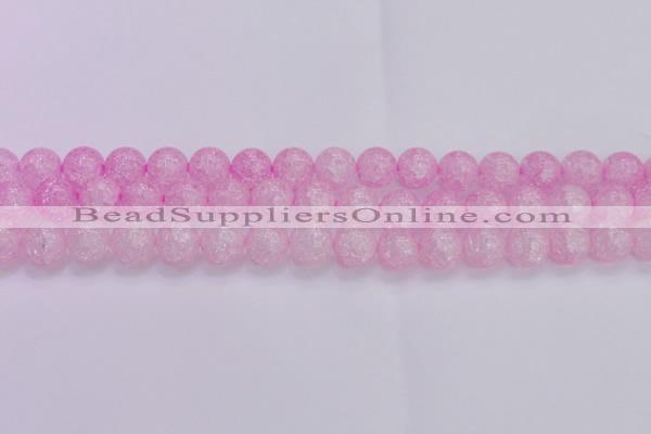 CKQ305 15.5 inches 14mm round dyed crackle quartz beads wholesale