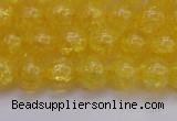 CKQ324 15.5 inches 10mm round dyed crackle quartz beads wholesale