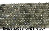 CLB1248 15 inches 4mm faceted round labradorite beads wholesale