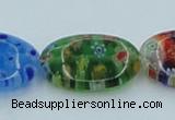 CLG590 16 inches 13*18mm oval lampwork glass beads wholesale