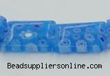 CLG620 5PCS 16 inches 10*14mm rectangle lampwork glass beads wholesale