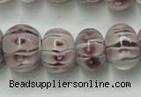 CLG777 14 inches 8*12mm rondelle lampwork glass beads wholesale