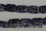 CLJ283 15.5 inches 10*14mm rectangle dyed sesame jasper beads wholesale