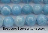CLR603 15.5 inches 10mm round imitation larimar beads wholesale