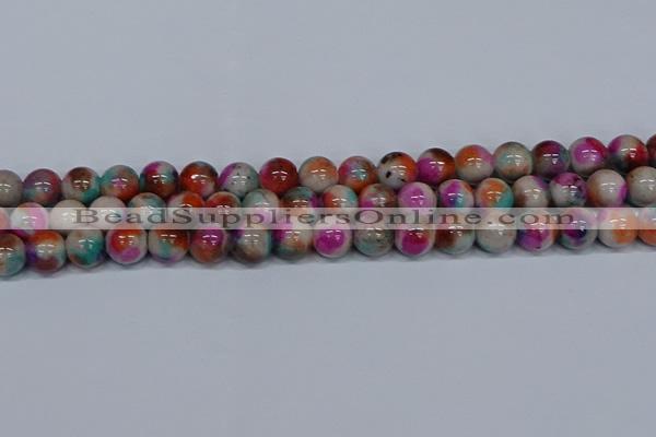 CMJ495 15.5 inches 12mm round rainbow jade beads wholesale