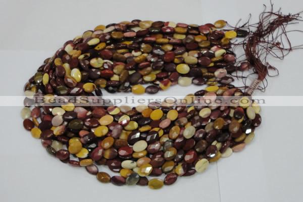 CMK24 15.5 inches 12*16mm faceted oval mookaite beads wholesale