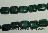 CMN302 15.5 inches 8*10mm rectangle natural malachite beads wholesale