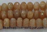 CMS1092 15.5 inches 6*10mm faceted rondelle moonstone beads