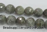 CMS125 15.5 inches 12mm faceted round moonstone gemstone beads