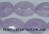 CNA458 15.5 inches 18*25mm faceted oval natural lavender amethyst beads