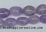 CNA465 15.5 inches 10*14mm nugget natural lavender amethyst beads