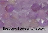 CNA692 15.5 inches 8mm faceted nuggets lavender amethyst beads