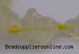 CNG1002 15.5 inches 15*25mm - 25*30mm nuggets lemon quartz beads