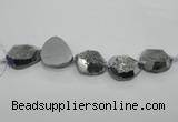 CNG1530 8 inches 22*30mm - 30*40mm freeform agate beads
