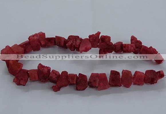 CNG2583 15.5 inches 13*18mm - 15*25mm nuggets druzy agate beads