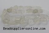 CNG3421 15.5 inches 15*20mm - 20*30mm nuggets white crystal beads