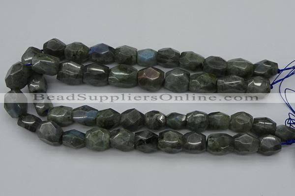 CNG5007 15.5 inches 10*14mm - 13*18mm faceted nuggets labradorite beads