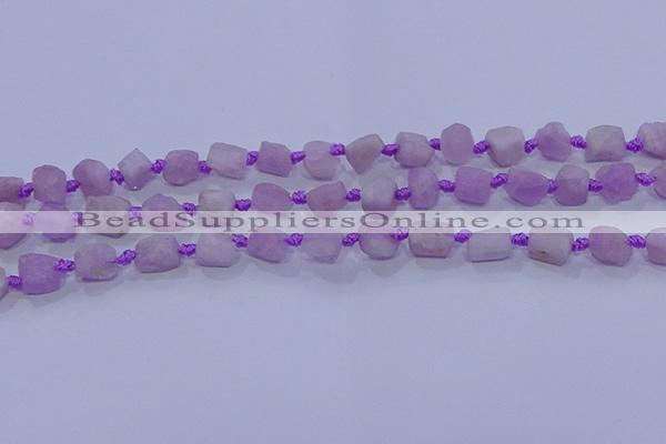 CNG5911 15.5 inches 4*6mm - 6*10mm nuggets rough kunzite beads