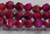 CNG6534 15.5 inches 6mm faceted nuggets red tiger eye beads