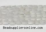 CNG8845 15.5 inches 8*12mm - 10*16mm nuggets matte white crystal beads