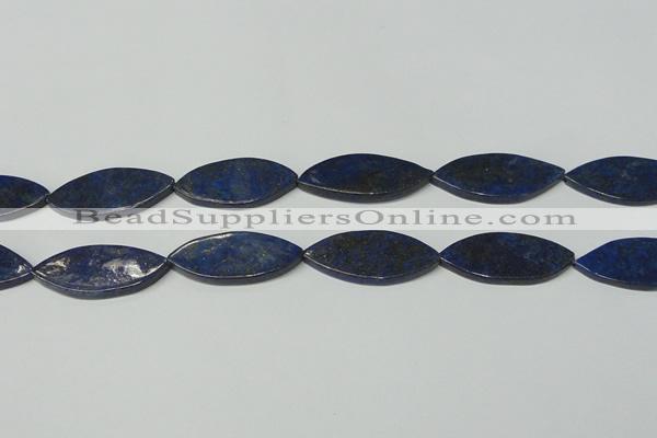 CNL1295 15.5 inches 17*44mm marquise natural lapis lazuli beads