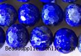 CNL1707 15.5 inches 8mm faceted round lapis lazuli beads