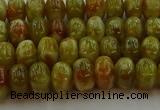 CNS610 15.5 inches 4*6mm rondelle green dragon serpentine jasper beads