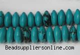 CNT364 15.5 inches 5*12mm rondelle turquoise beads wholesale