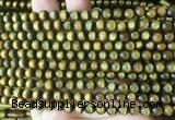 COBS05 15 inches 6mm round golden coral beads wholesale