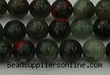 COJ452 15.5 inches 8mm round blood jasper beads wholesale