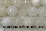 COP1588 15.5 inches 6mm round white opal gemstone beads