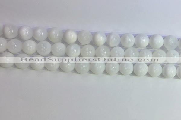 COP1617 15.5 inches 10mm round white opal gemstone beads