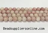 COP1824 15.5 inches 12mm round Chinese pink opal gemstone beads wholesale