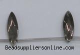 CPY398 Top drilled 8*30mm faceted marquise pyrite gemstone beads