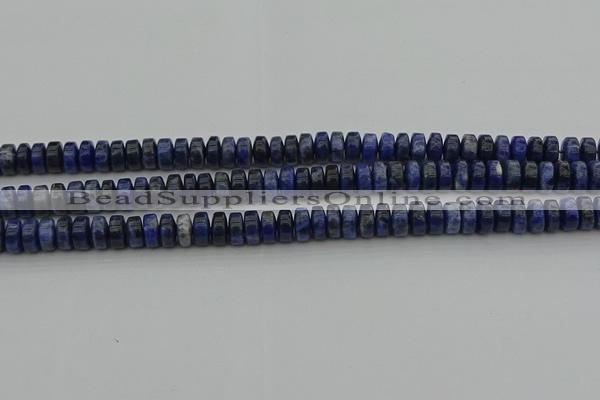 CRB429 15.5 inches 5*8mm rondelle sodalite gemstone beads