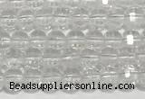 CRB5691 15 inches 4*4mm white crystal beads wholesale