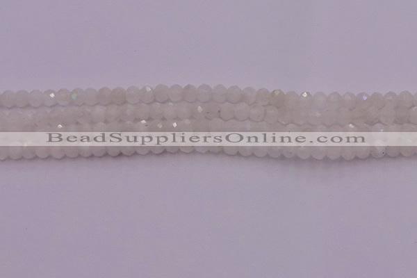 CRB712 15.5 inches 3*4mm faceted rondelle white moonstone beads