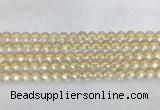 CRBS06 15 inches 6mm round citrine gemstone beads wholesale