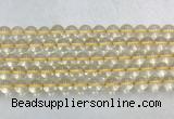 CRBS07 15 inches 8mm round citrine gemstone beads wholesale