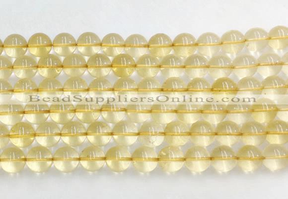 CRBS08 15 inches 10mm round citrine gemstone beads wholesale