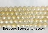 CRBS10 15 inches 14mm round citrine gemstone beads wholesale